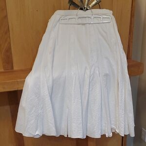 Coldwater Creek White A-Line Skirt